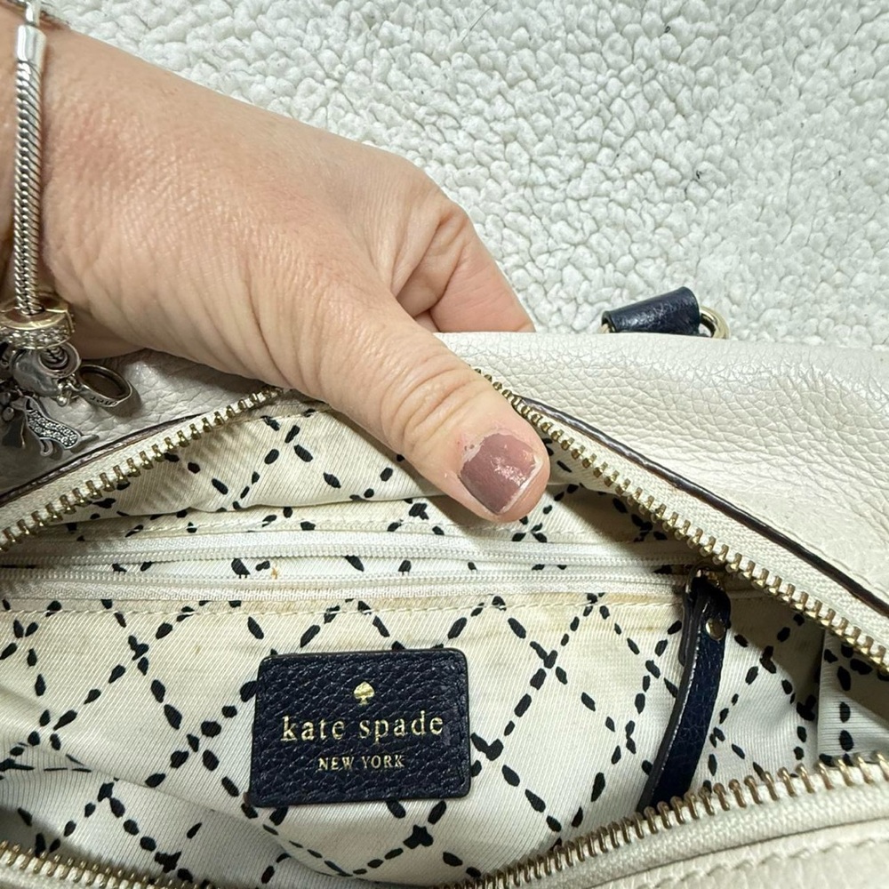 Kate Spade Ivory and Black Satchel - Picture 8 of 8
